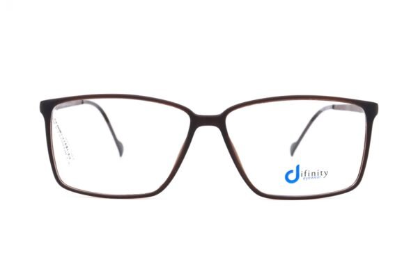 اطار طبي DIFINITY للرجال مستطيل لون بني و ذهبي  - IP15025 C5