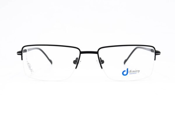 اطار طبي DIFINITY للرجال مستطيل لون أسود  - IP243 C1
