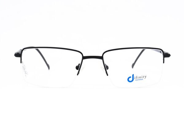 اطار طبي DIFINITY للرجال مستطيل لون أسود  - IP586 C1
