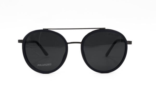 نظارة شمسية XBLAD للرجال والنساء دائري لون أسود و أزرق  - KST2554 C5