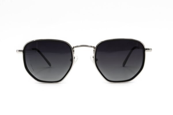 نظارة شمسية XBLAD للرجال والنساء مضلع لون أسود و رمادي  - D3011 M2