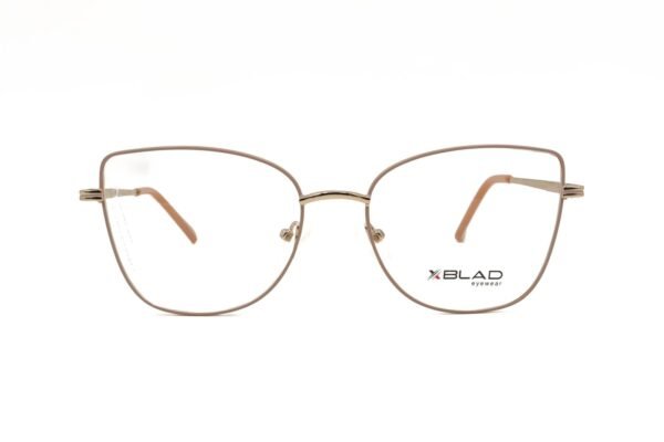 اطار طبي XBLAD للنساء كات آي لون بيج و ذهبي - 7010 C2