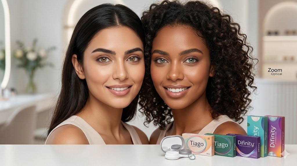 كيف تختارين لون العدسات اللاصقة المناسب لبشرتك؟