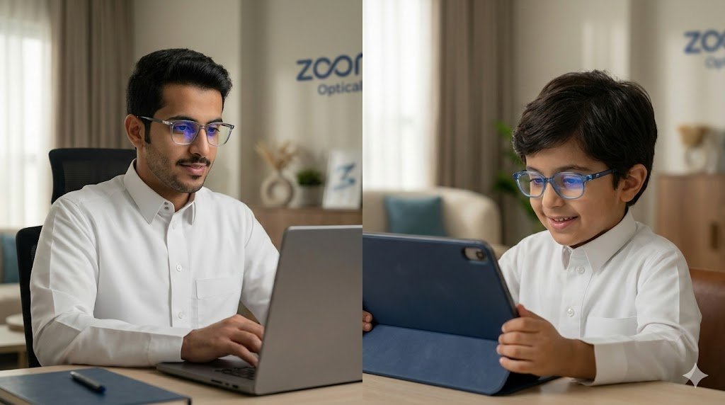 نظارات الحماية من الأشعة الزرقاء: هل يحتاجها طفلك وموظف المكتب؟